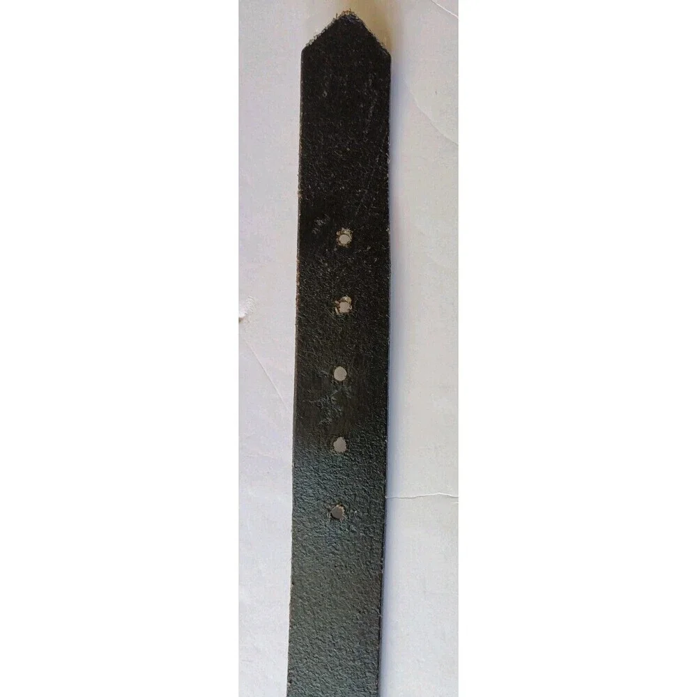 JayPee Top Grain  Leather Belt  Size 36 Black Brass Buckle Men's Bridle Cowhide